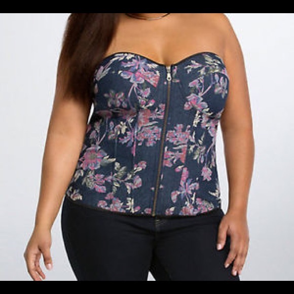 torrid | Tops | Torrid Floral Denim 